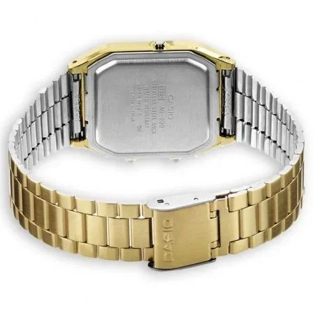 Casio AQ-230GA-9D Reloj Unisex Rosa con Esfera Dorada